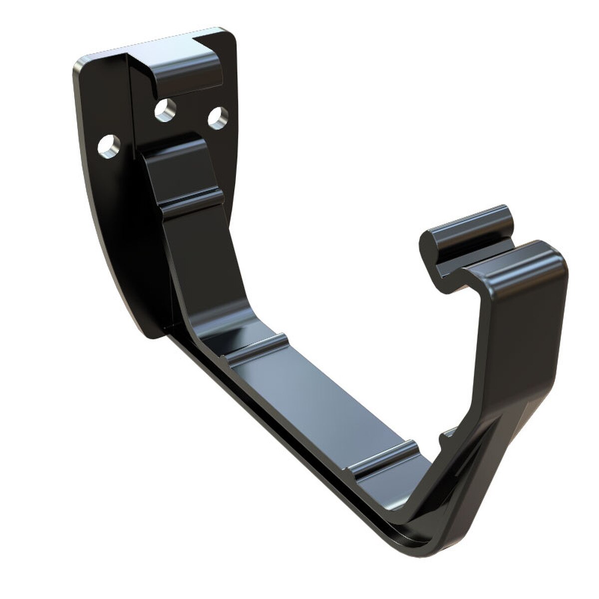 Freefoam Freeflow 114mm Square Gutter Fascia Bracket - Black