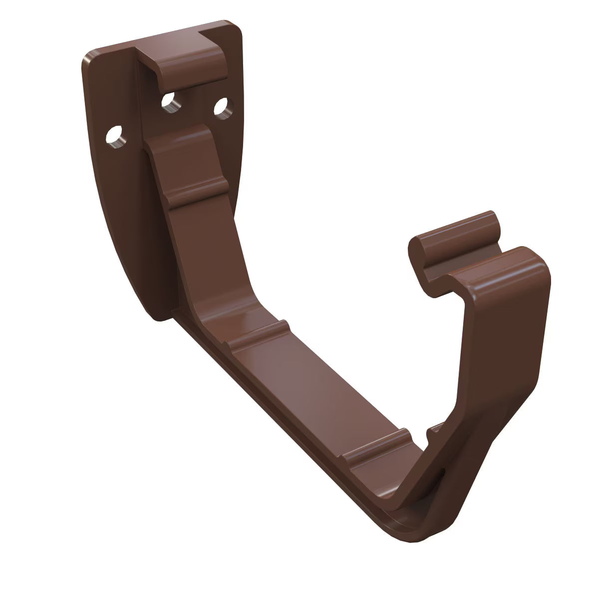 Freefoam Freeflow 114mm Square Gutter Fascia Bracket - Leather Brown