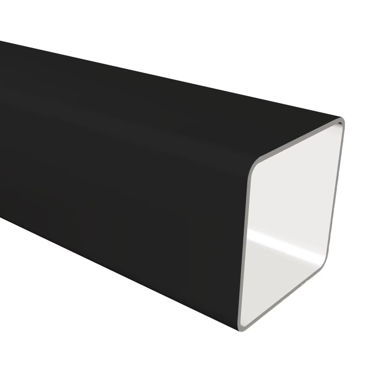 Freefoam Freeflow 65mm Square Downpipe - 5.5m - Black