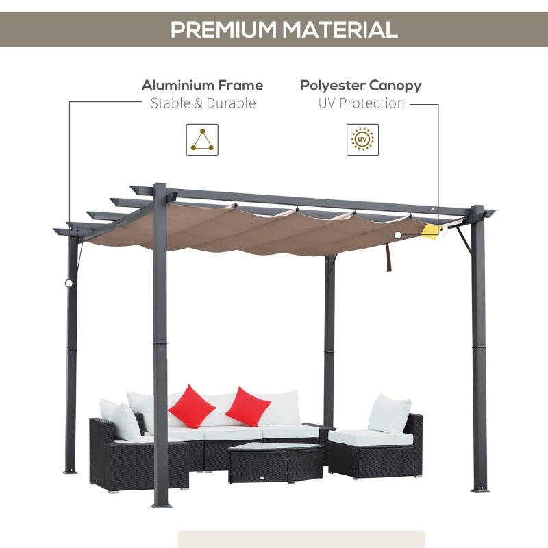 3m x 3m Aluminium Pergola