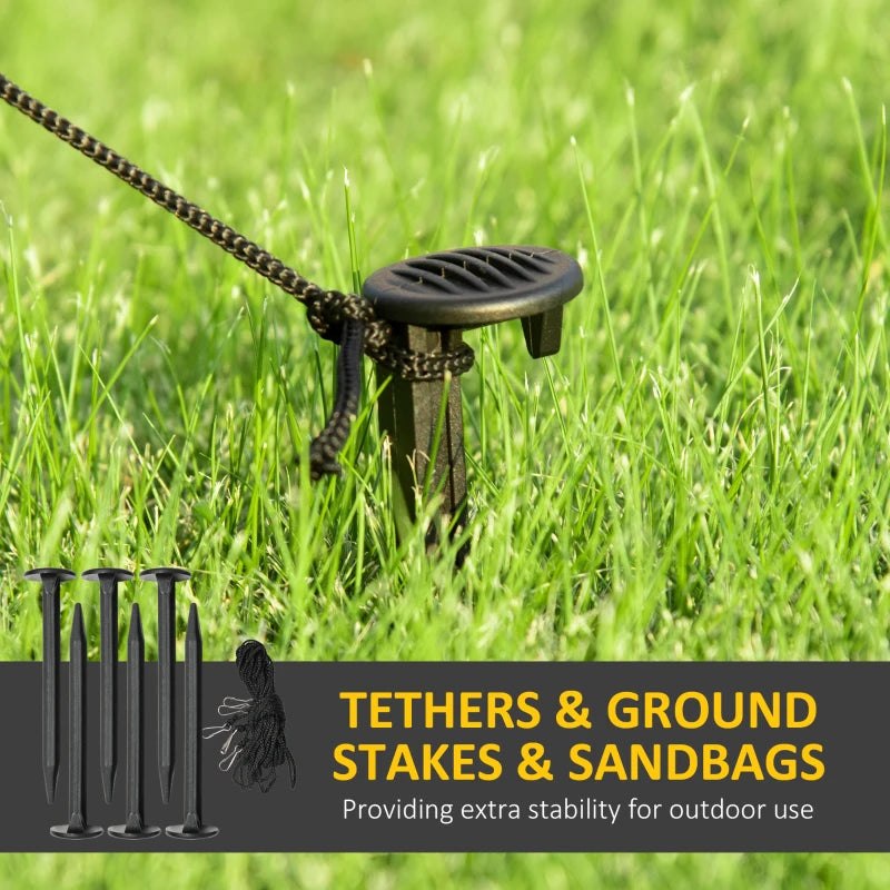 7ft Inflatable Santa Claus & Christmas Tree with Rotating Magic Ball Light - LED Outdoor Yard Decoration for Holiday Parties