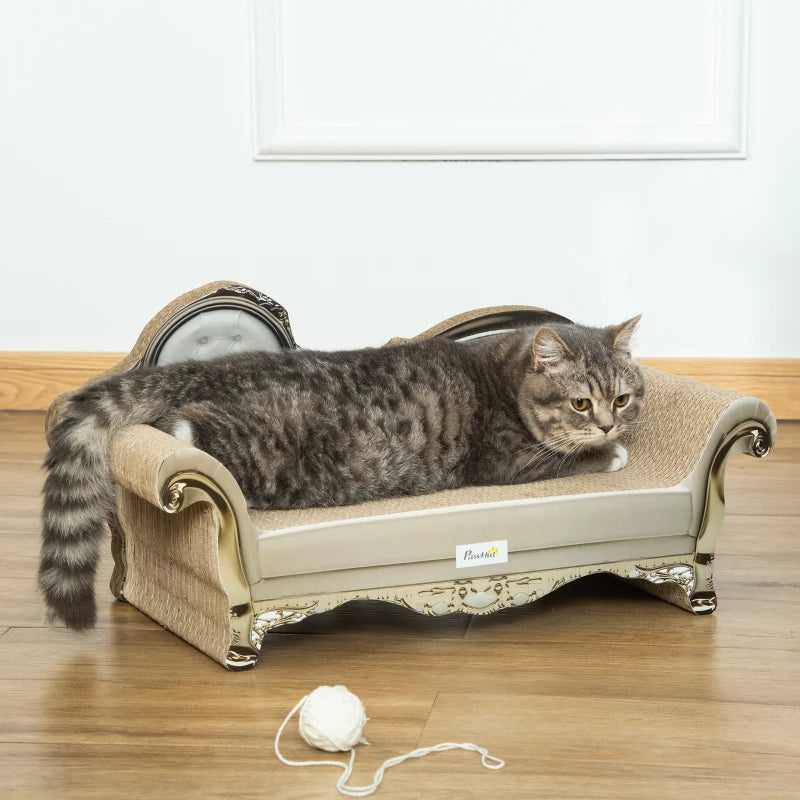 Premium Brown Cat Furniture with Scratching Pad & Catnip - Stylish, Durable, Perfect for Play and Relaxation