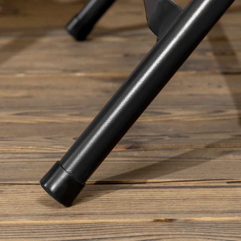 Dark Grey Foldable Round Outdoor Dining Table for 4, 80 x 80 x 73 cm