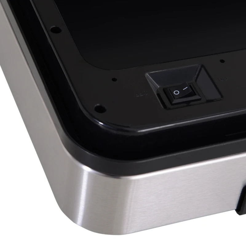 72L Stainless Steel Recycling Sensor Bin - 3 Compartments for Wet/Dry Waste, Removable Lid - Ideal Kitchen Home Solution