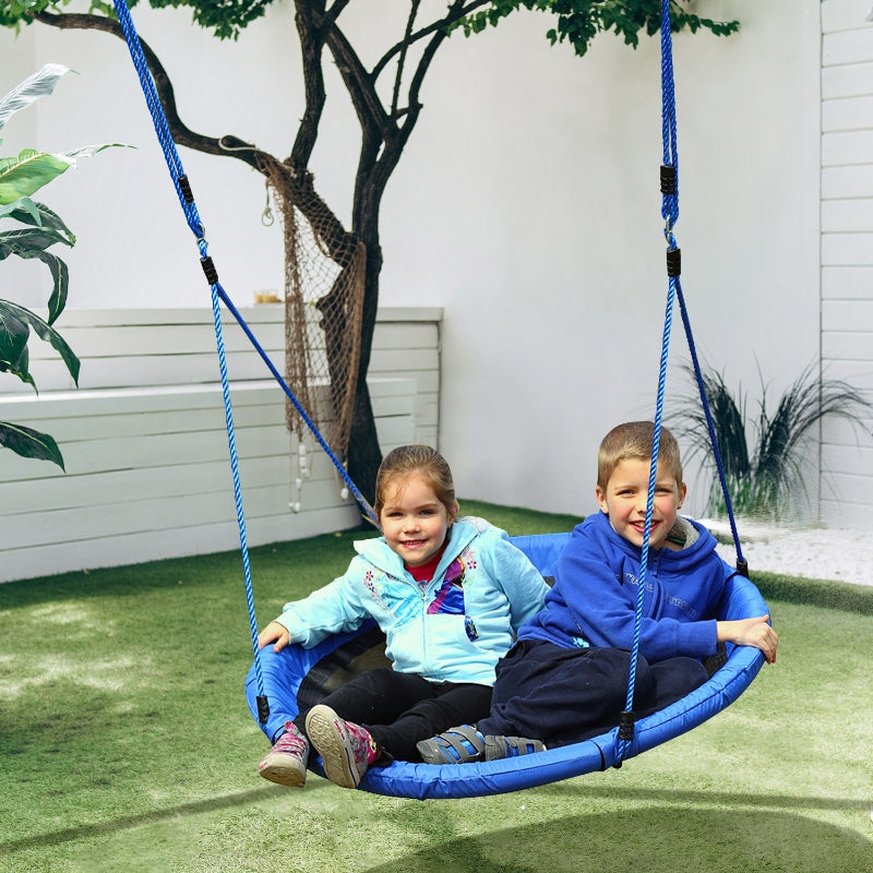 Blue Kid Nest Swing Seat 40 Inch for Outdoor and Indoor