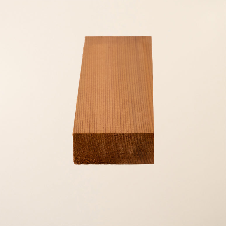 4" x 2" Planed British Cedar Timber Board – Smooth Cedar Wood Plank