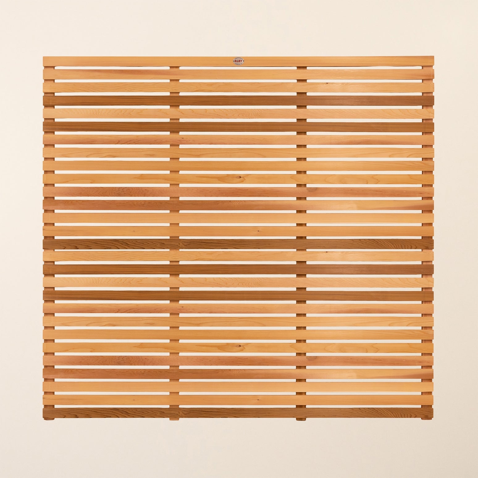 Canadian Cedar Slatted Fence Panels – Modern Timber Garden Screening and Fencing Panels