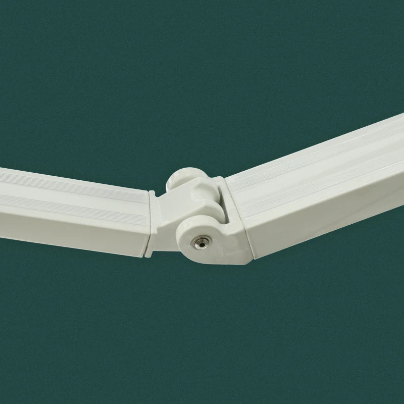 3m x 2.5m Manual Retractable Awning - Dark Green