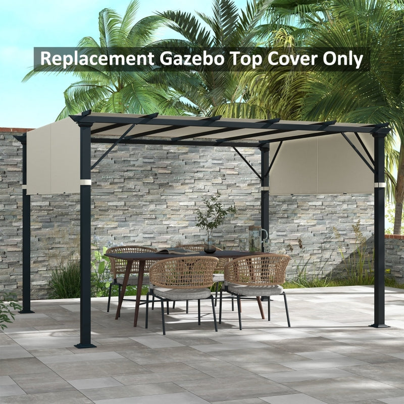 Cream White Pergola Canopy Set - UV Protection, Easy Install - 3x3m