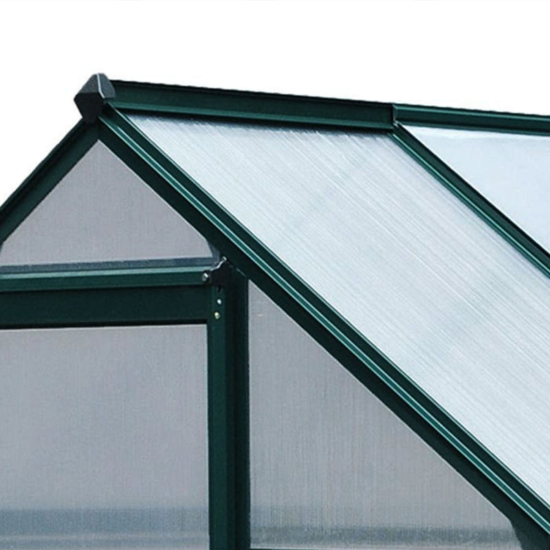 6 x 4ft Dark Green Polycarbonate Greenhouse