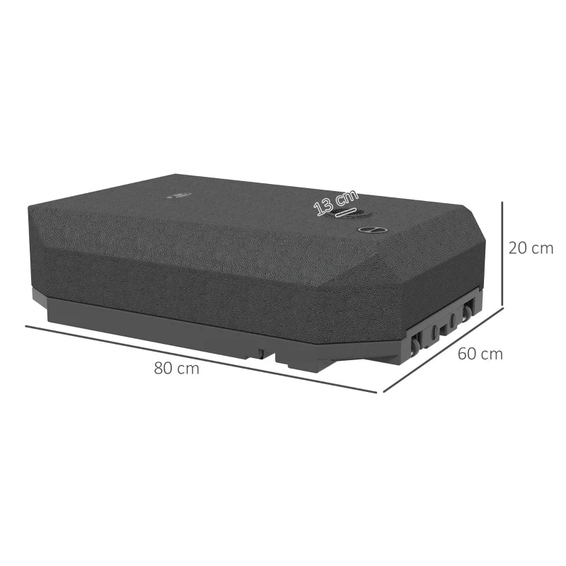 Black Cantilever Umbrella Base with Wheels