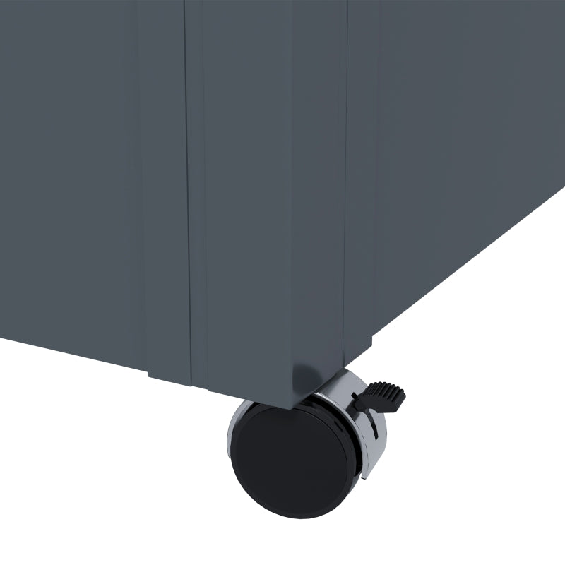 Galvanised Steel Garden Storage Box with Lock