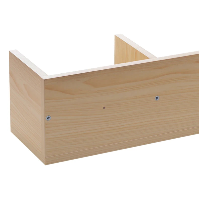 Wall Mount Media Storage Rack for 84 CDs or 56 DVDs/Blu-rays - Set of 2 Wooden Shelf Organisers in Natural Finish