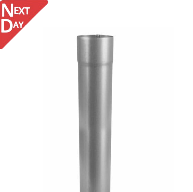 60mm Galvanised Steel Downpipe 3m Length
