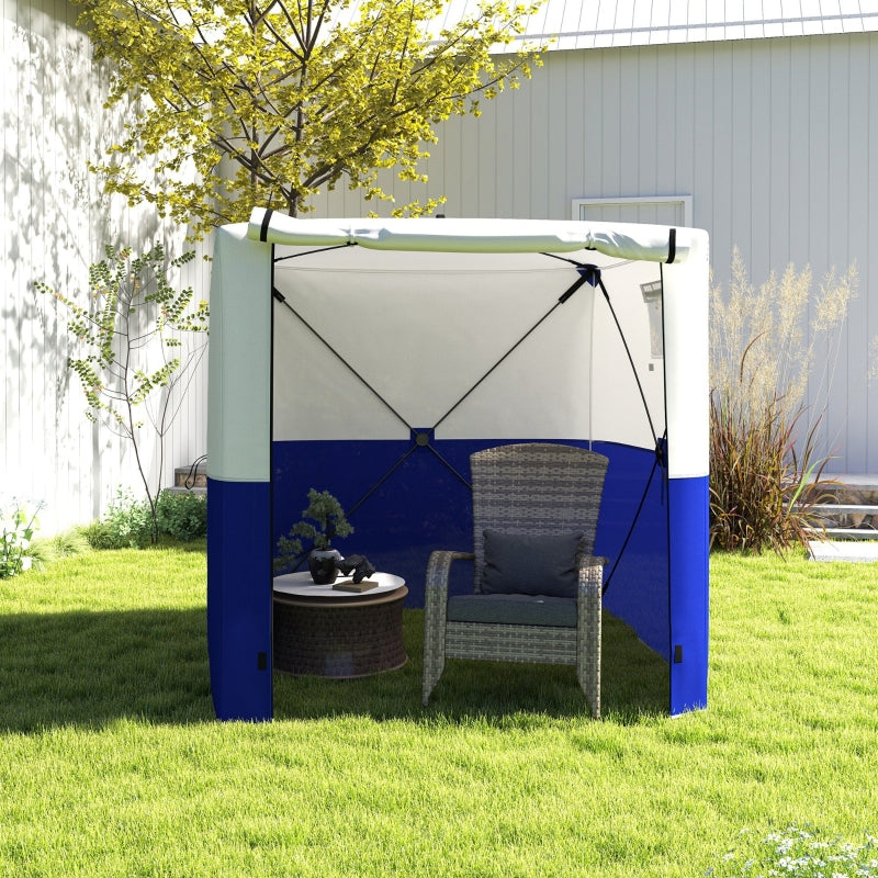 2x2m Dark Blue Pop-Up Gazebo with Accessories - Portable Outdoor Canopy