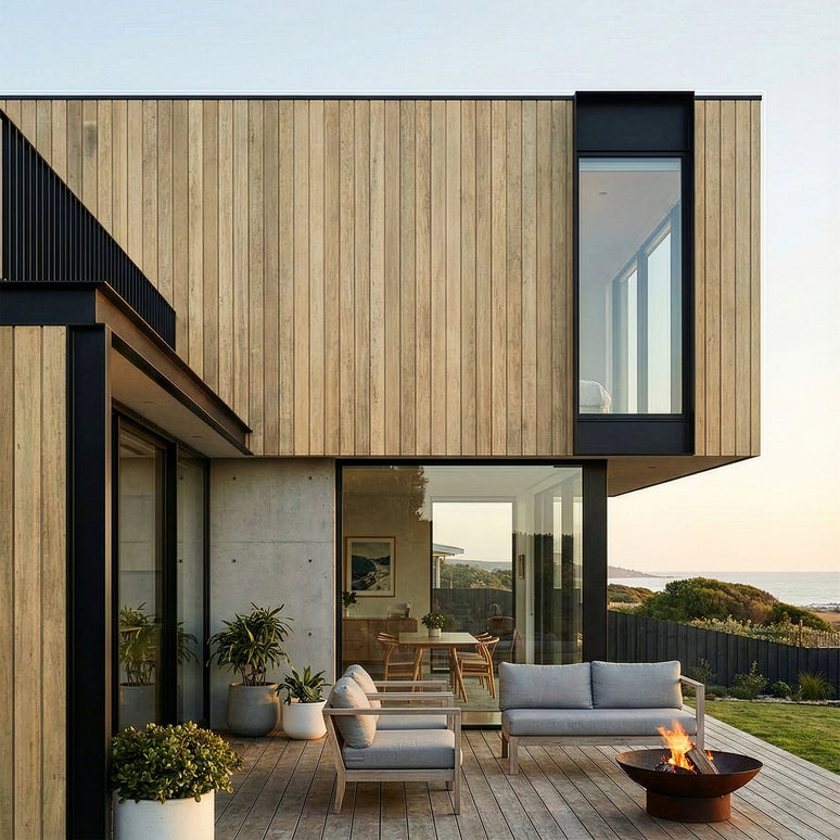 Accoya 145mm x 19mm Square Edge (PSE) Cladding Board