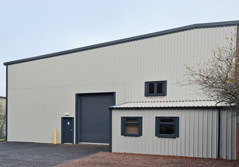 Corrugated 13/3 Profile PVC Plastisol Coated 0.5mm Metal Roof Sheet Goosewing Grey