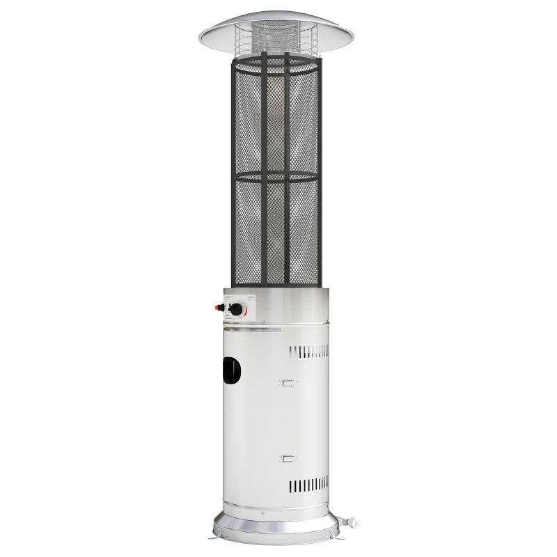 11kW Adjustable Heat Gas Patio Heater - Outdoor Heating for Patios, Gardens, and Decks
