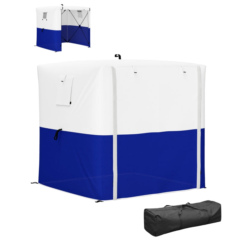 2x2m Dark Blue Pop-Up Gazebo with Accessories - Portable Outdoor Canopy