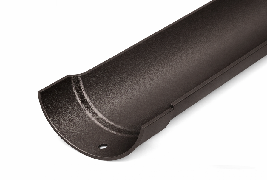 Alumasc 100mm (4") Half Round Cast Aluminium Gutter 1.83m length - One of 26 Standard Matt RAL colours TBC