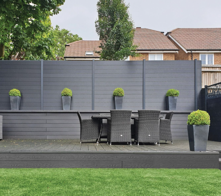 3.6m Plain Composite Fencing Panel