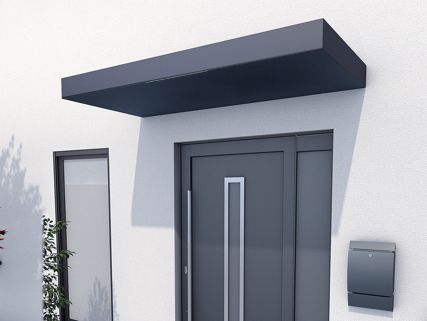 200x90cm Aluminium Canopy with LED Strip-Light – Bespoke Colour