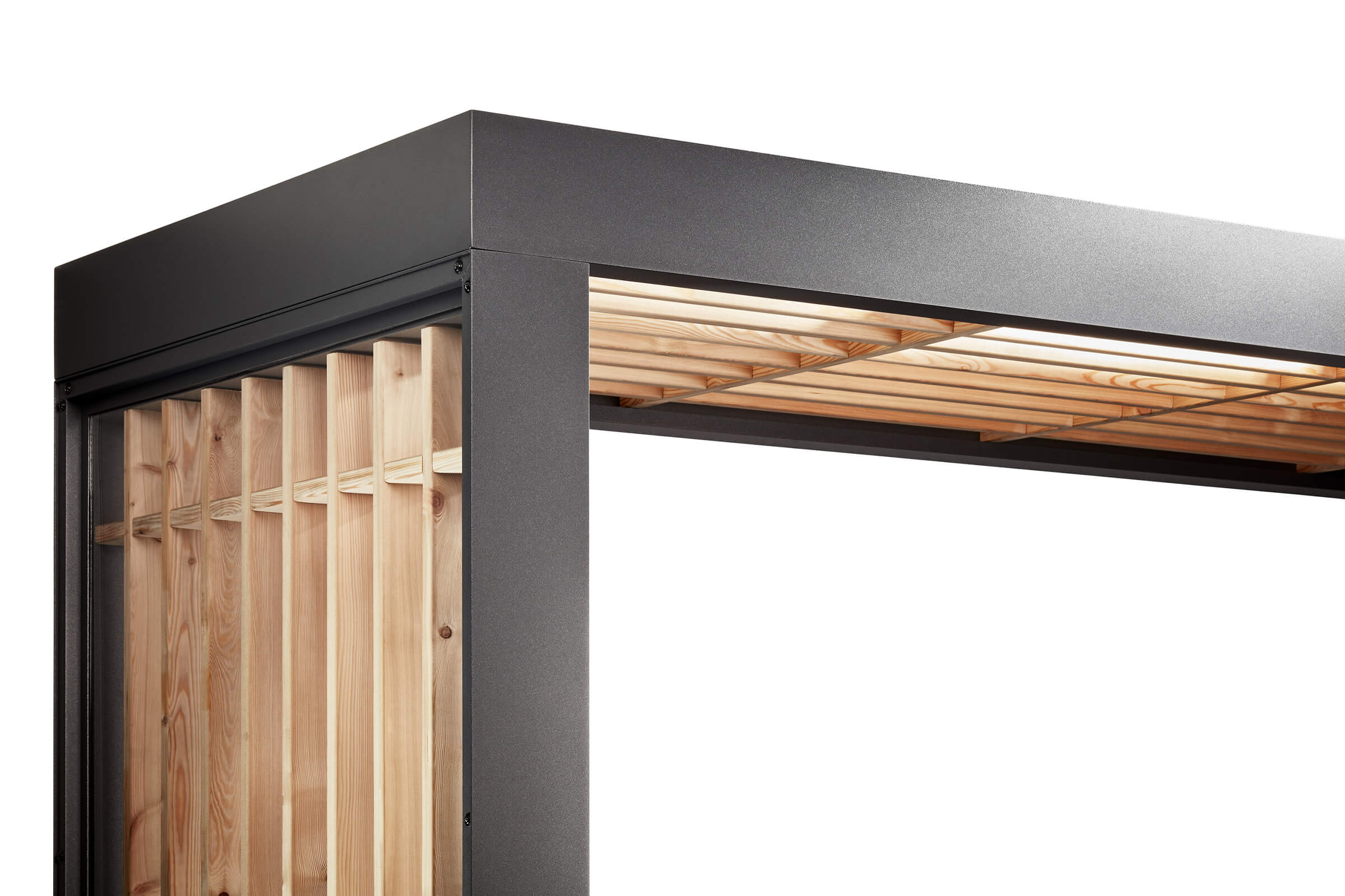 Aluminium Timber Line Canopy With Integral Drainage