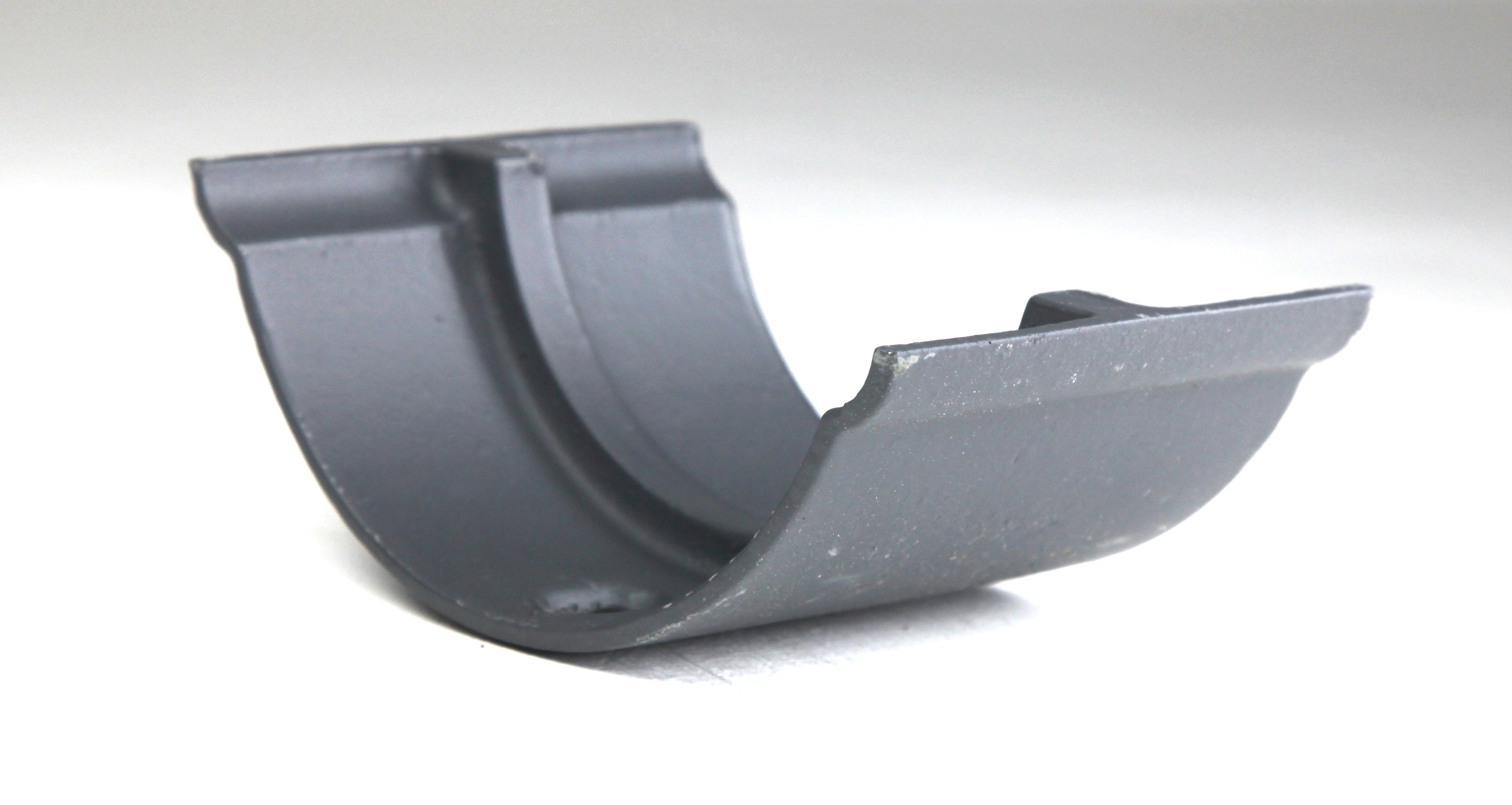 Hargreaves Cast Iron 125mm Beaded Half Round Union Clip - Primed