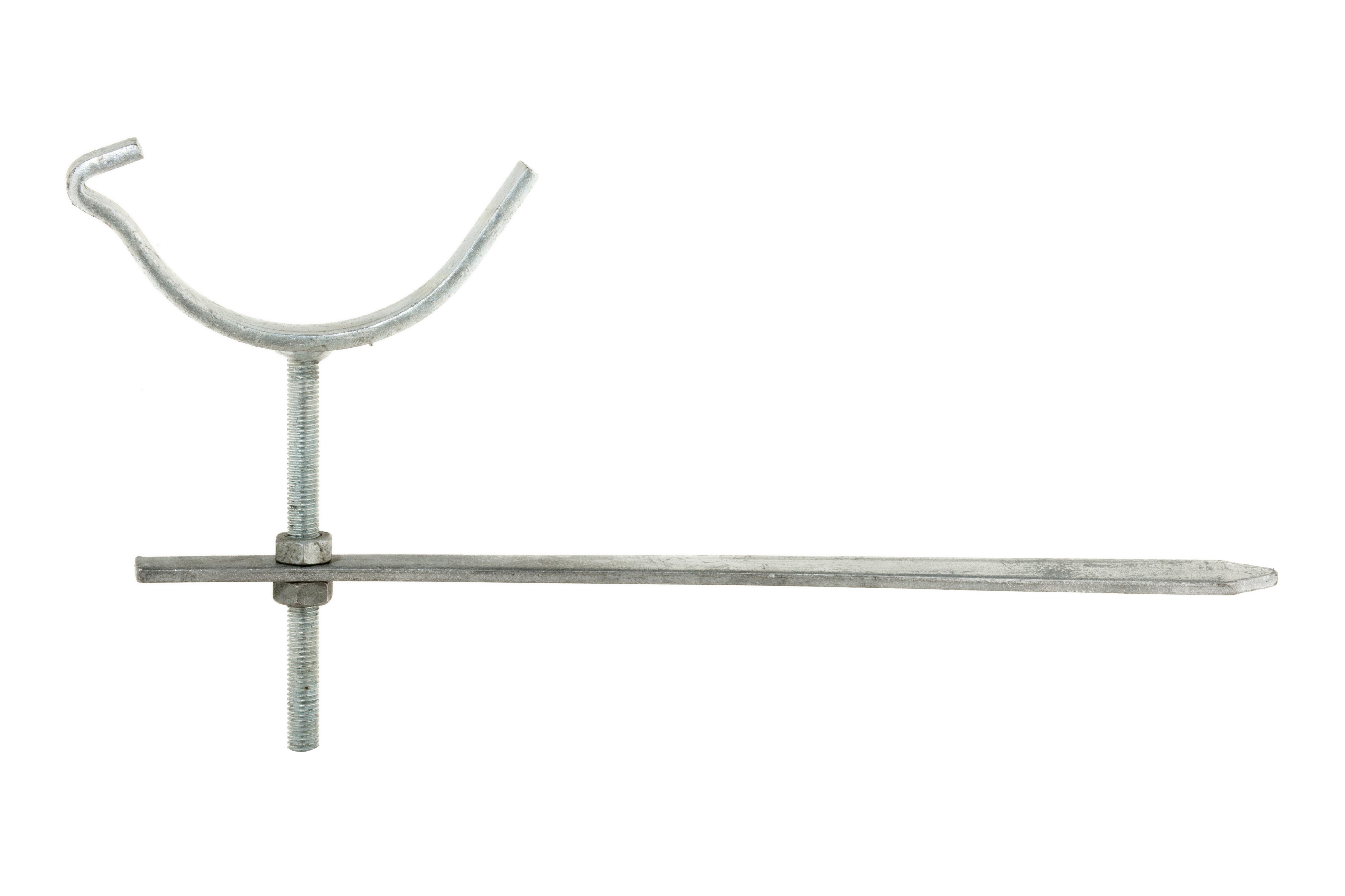 Hargreaves Cast Iron 100mm Beaded Half Round Galv Rise & Fall Bracket - Primed