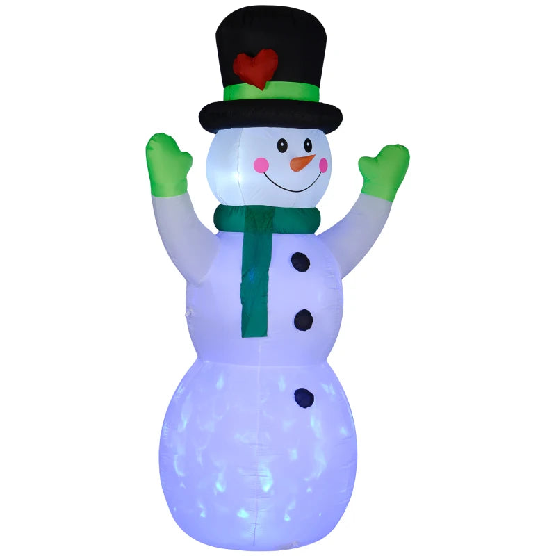 10ft Inflatable Snowman Christmas Decoration with Accessories - Perfect Holiday Outdoor Decor for Festive Winter Celebrations
