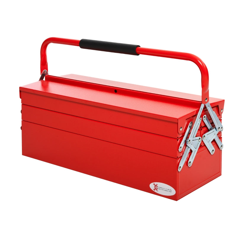 Professional 3-Tier Metal Tool Box for Workshops
