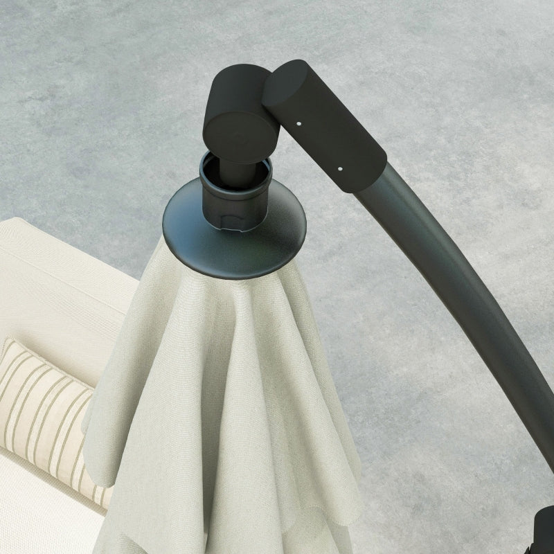 3m Offset Cantilever Parasol Umbrella - Cream