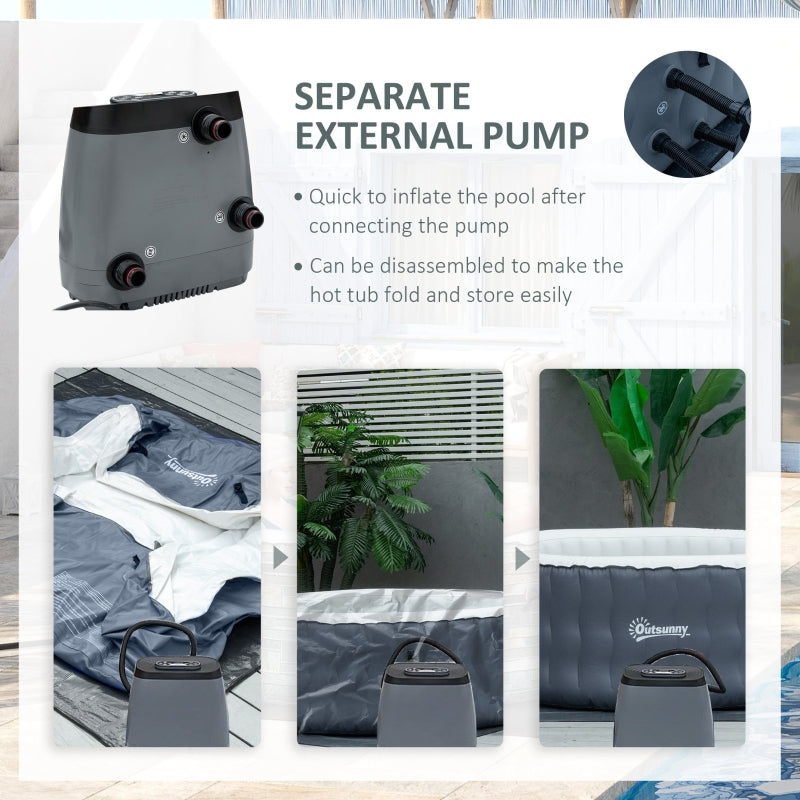 Round Inflatable Hot Tub - Dark Blue