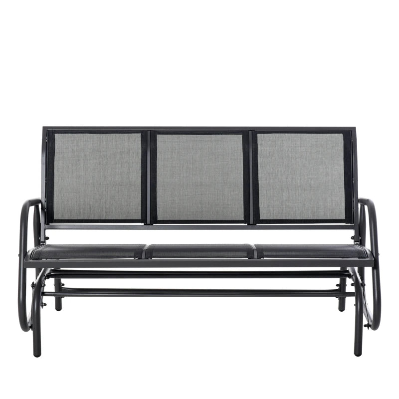 3-Seat Metal Glider Rocking Chair - Garden Patio Furniture