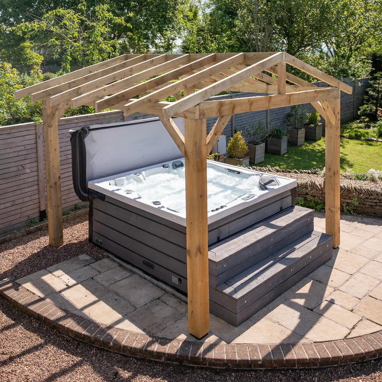 Ruby Wooden Pergola - Open Roof - Apex Structure - No Overhang