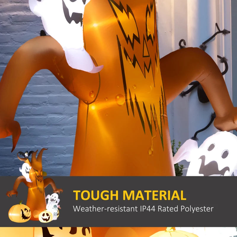 7.9ft Light-Up Halloween Inflatable Tree - Spooky Outdoor Decoration for Halloween Parties and Yard Displays