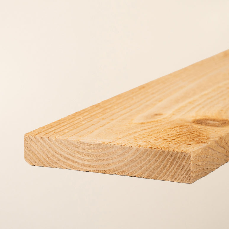 6" x 1" Home-Grown Cedar Timber Board – Sawn British Cedar Wood for Cladding, Fencing & Outdoor Projects