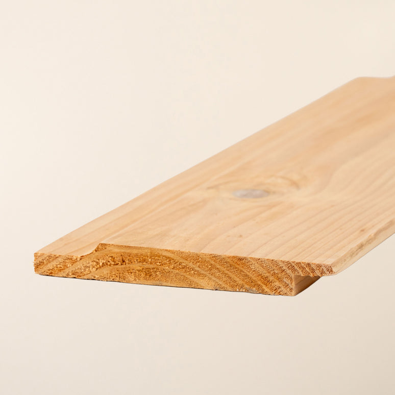 British Cedar Shiplap Cladding Board 145mm x 19mm – Planed Smooth Cedar Timber for Sheds, Fencing & Garden Buildings