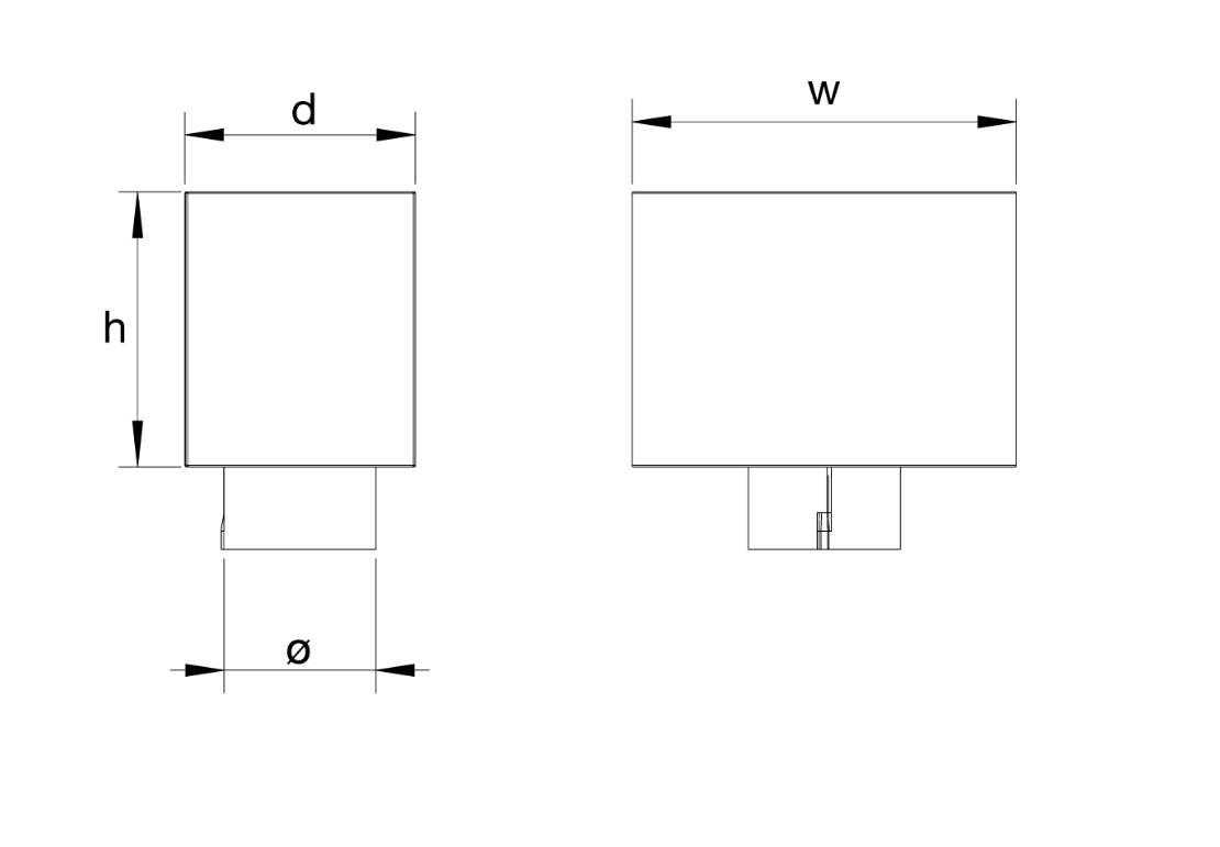 Lindab Regular Water Hopper