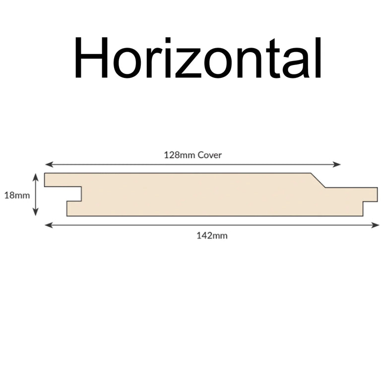 4m European Larch Wood Cladding 145mm x 18mm – Exterior Shadow Gap Timber Boards