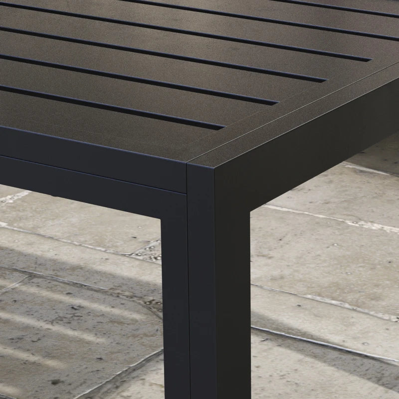 Black Steel Outdoor Patio Side Table