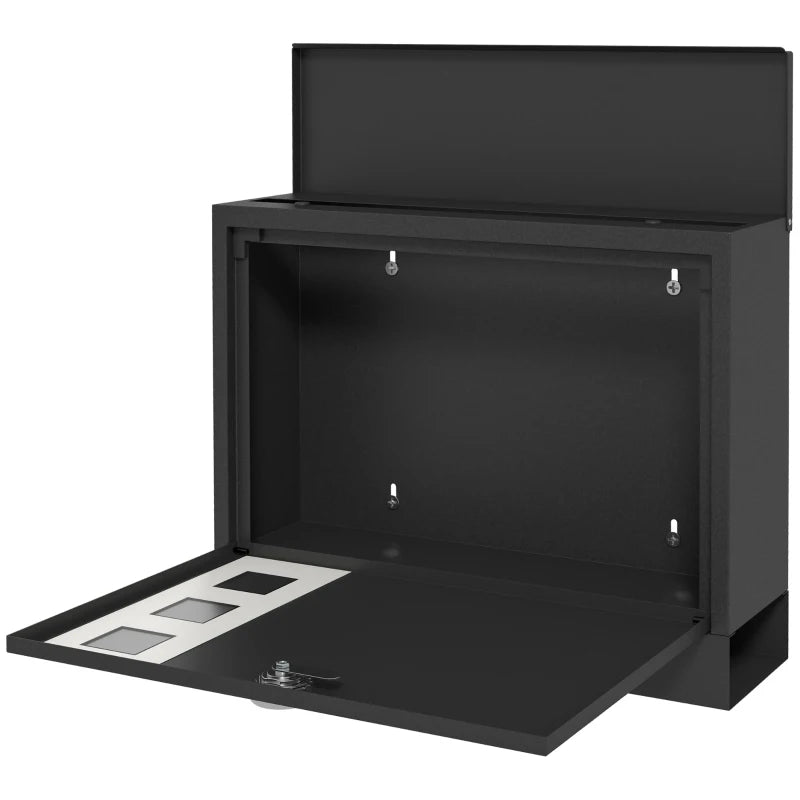 Weatherproof Wall Mounted Mailbox with Two Keys