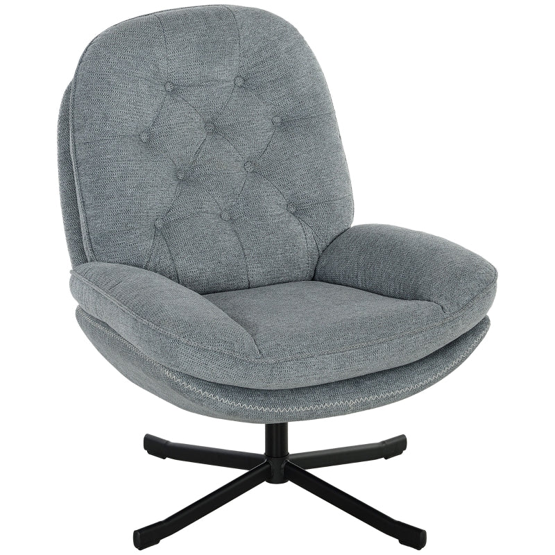 Stylish Grey Swivel Armchair for Ultimate Relaxation and Comfort in Your Living Space
