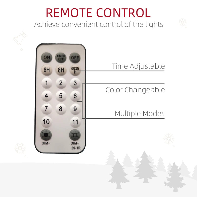 6ft Pre-Lit LED Artificial Christmas Tree with Base - Perfect Holiday Decoration for Home & Office