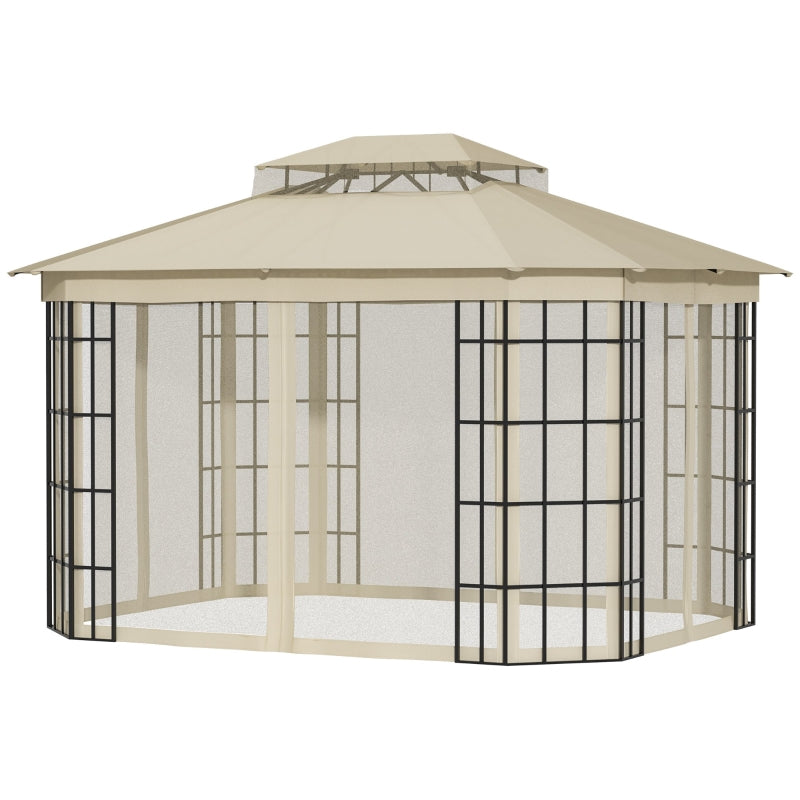3.7m x 3m Circular Hardtop Gazebo