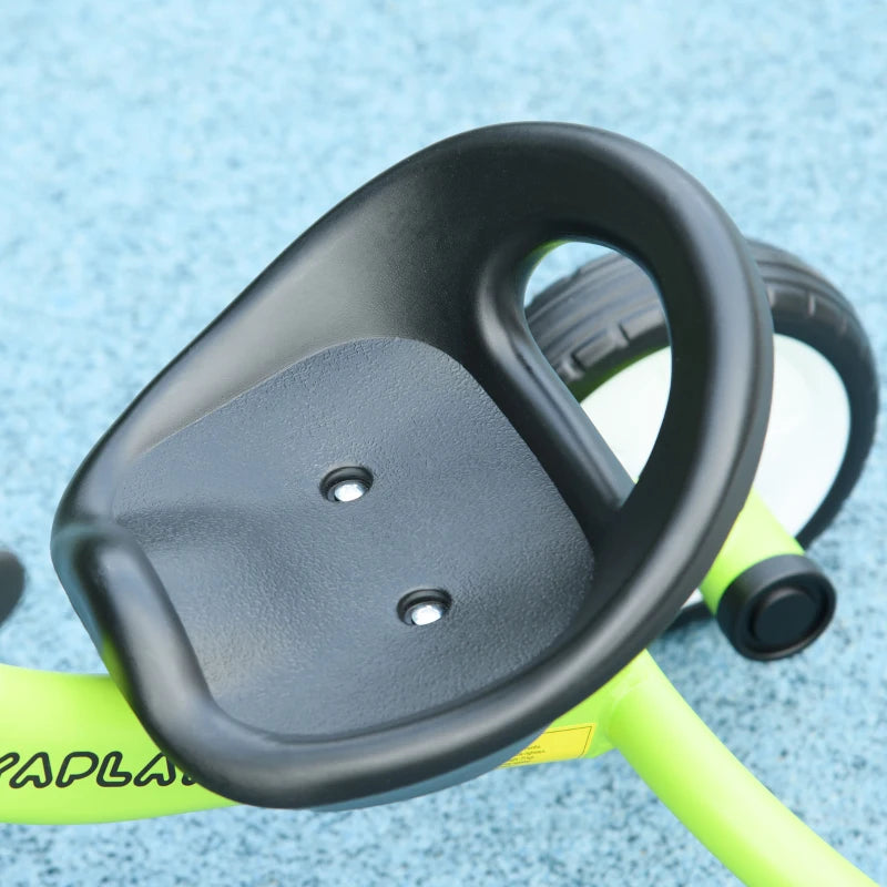 Adjustable Kids Tricycle with Basket and Bell for Ages 2-5 Years Green