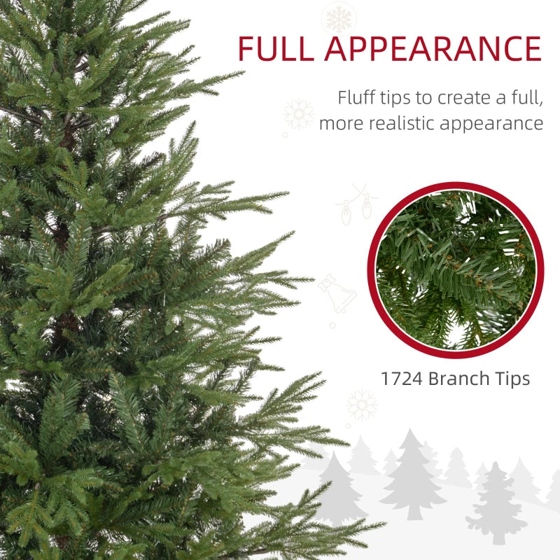 5ft Bushy & Bare Green Artificial Christmas Tree - Lush Holiday Decor for Home & Office, Easy Setup, Realistic Look