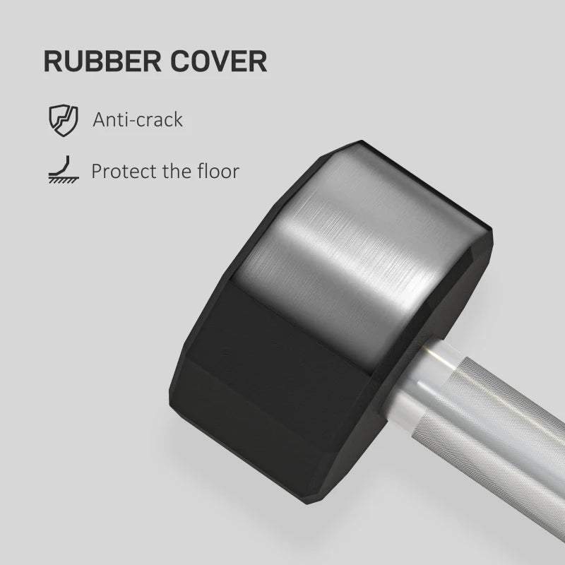 12-Sided Dumbbell Weights Set with Non-Slip Grip for Home Gym Workout 2 x 10kg for Men and Women