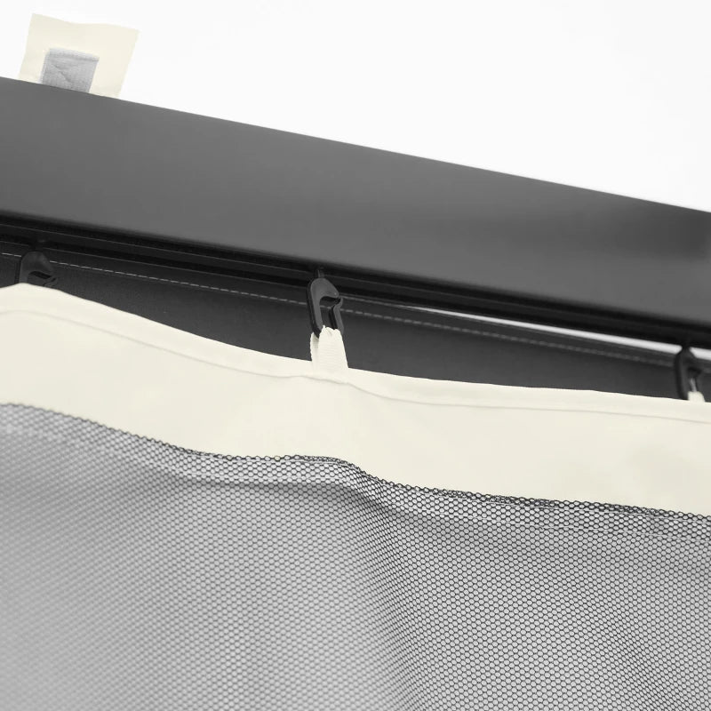 Universal Replacement Mesh Sidewall Netting for Gazebos and Canopy Tents - 302 x 207cm - White (Sidewall Only)