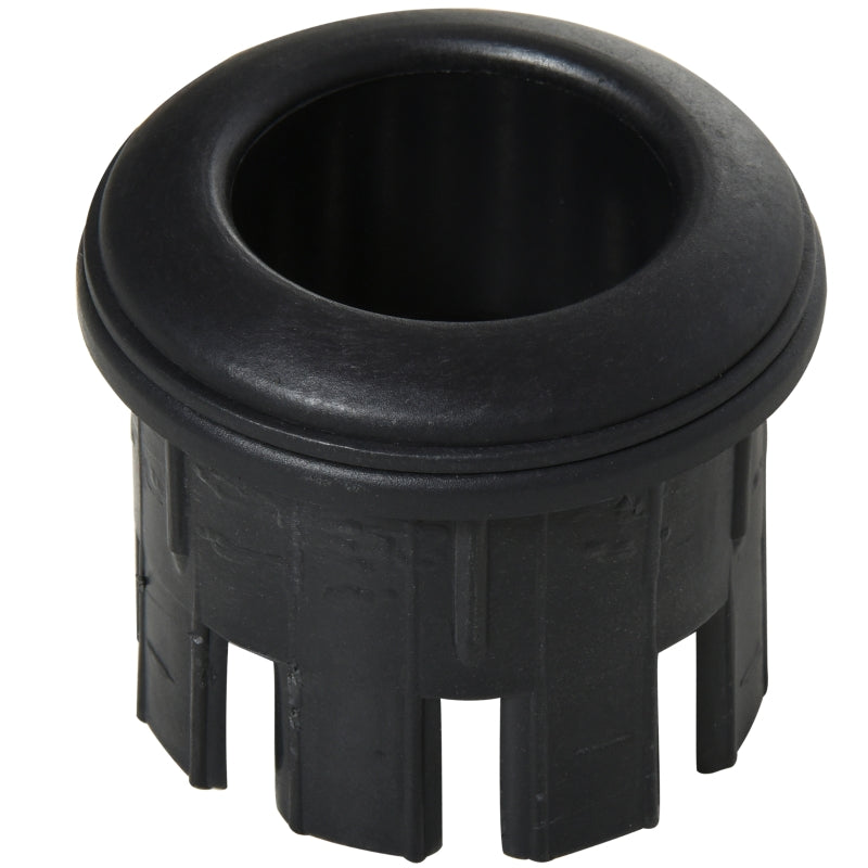 Black Round Concrete Umbrella Base 25kgs - Patio Outdoor Stand